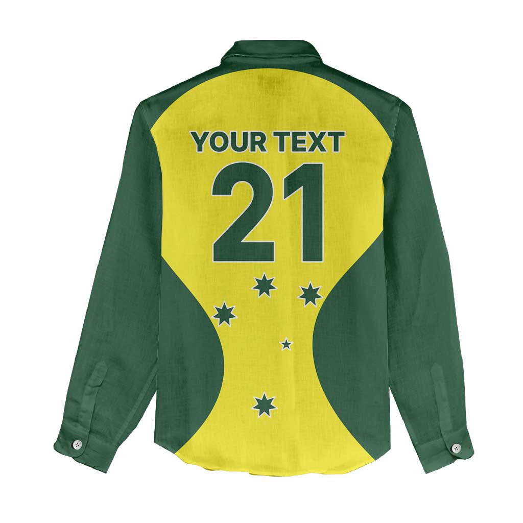 Custom Australia Cricket Spirit 2026 Women Casual Shirt World T20 Edition - Aussie Hoodie