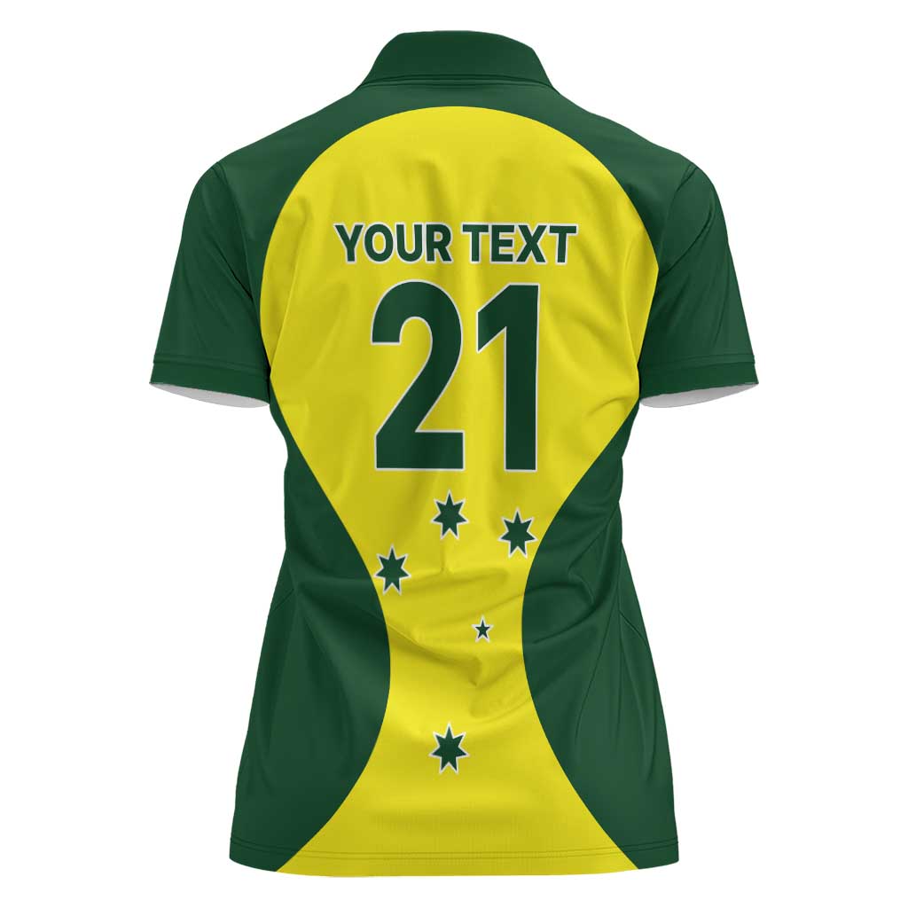 Custom Australia Cricket Spirit 2026 Women Polo Shirt World T20 Edition - Aussie Hoodie