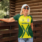 Custom Australia Cricket Spirit 2026 Women Polo Shirt World T20 Edition - Aussie Hoodie