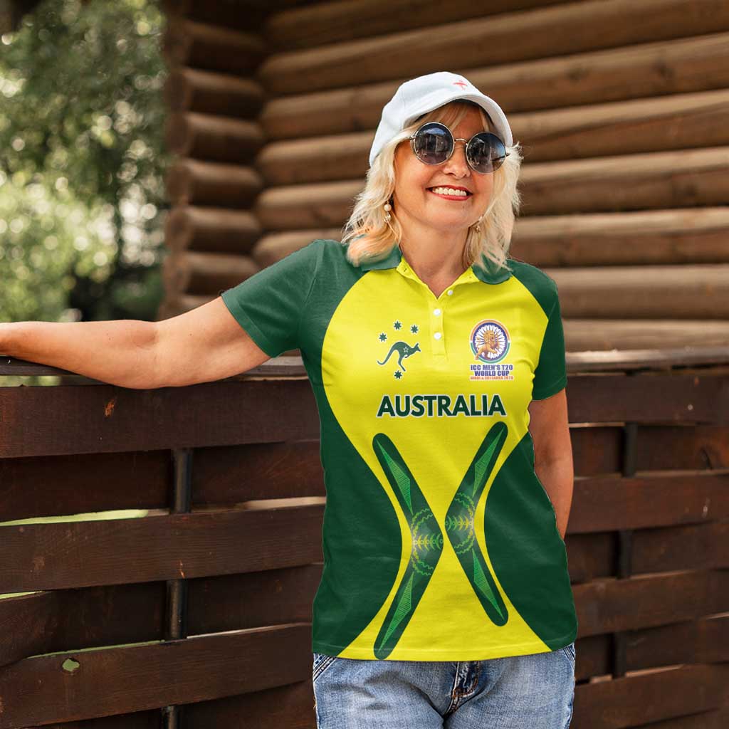 Custom Australia Cricket Spirit 2026 Women Polo Shirt World T20 Edition - Aussie Hoodie