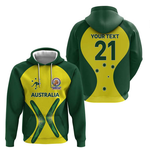 Custom Australia Cricket Spirit 2026 Zip Hoodie World T20 Edition - Aussie Hoodie