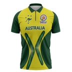 Custom Australia Cricket Spirit 2026 Zipper Polo Shirt World T20 Edition - Aussie Hoodie