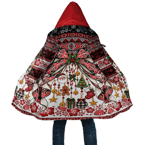 New Zealand Kowhaiwhai Taniko Christmas Bow Cloak Meri Kirihimete