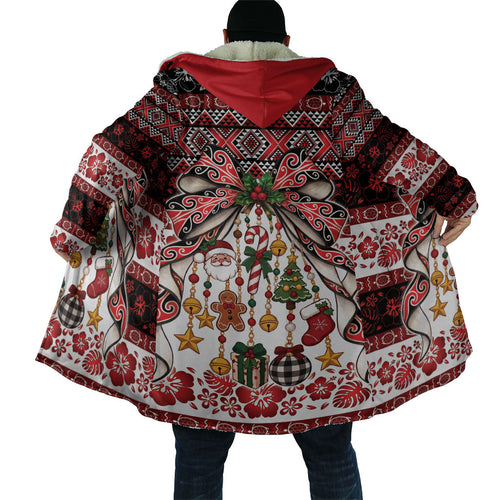 New Zealand Kowhaiwhai Taniko Christmas Bow Cloak Meri Kirihimete