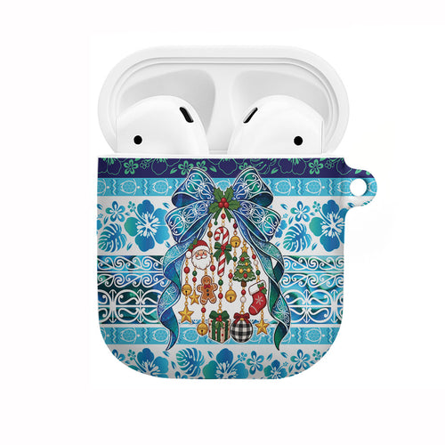 New Zealand Kowhai Ngutukaka Christmas Bow AirPods Case Meri Kirihimete
