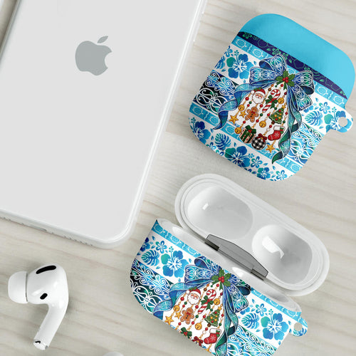 New Zealand Kowhai Ngutukaka Christmas Bow AirPods Case Meri Kirihimete