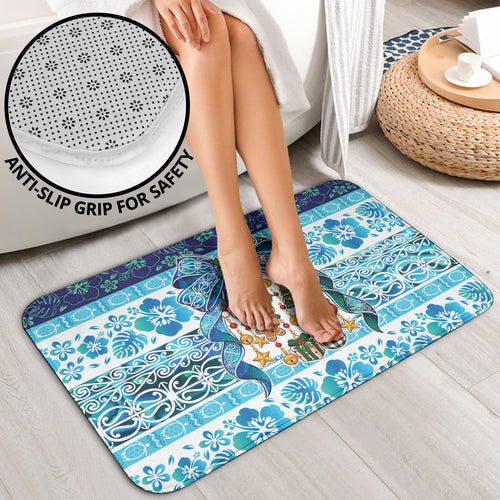 New Zealand Kowhai Ngutukaka Christmas Bow Bathroom Set Meri Kirihimete