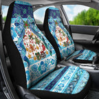 New Zealand Kowhai Ngutukaka Christmas Bow Car Seat Cover Meri Kirihimete