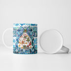 New Zealand Kowhai Ngutukaka Christmas Bow Ceramic Mug Meri Kirihimete