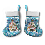 New Zealand Kowhai Ngutukaka Christmas Bow Christmas Stocking Meri Kirihimete
