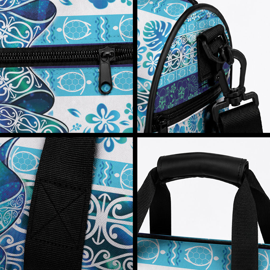 New Zealand Kowhai Ngutukaka Christmas Bow Duffle Bag Meri Kirihimete