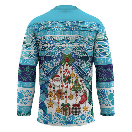 New Zealand Kowhai Ngutukaka Christmas Bow Hockey Jersey Meri Kirihimete