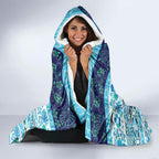 New Zealand Kowhai Ngutukaka Christmas Bow Hooded Blanket Meri Kirihimete