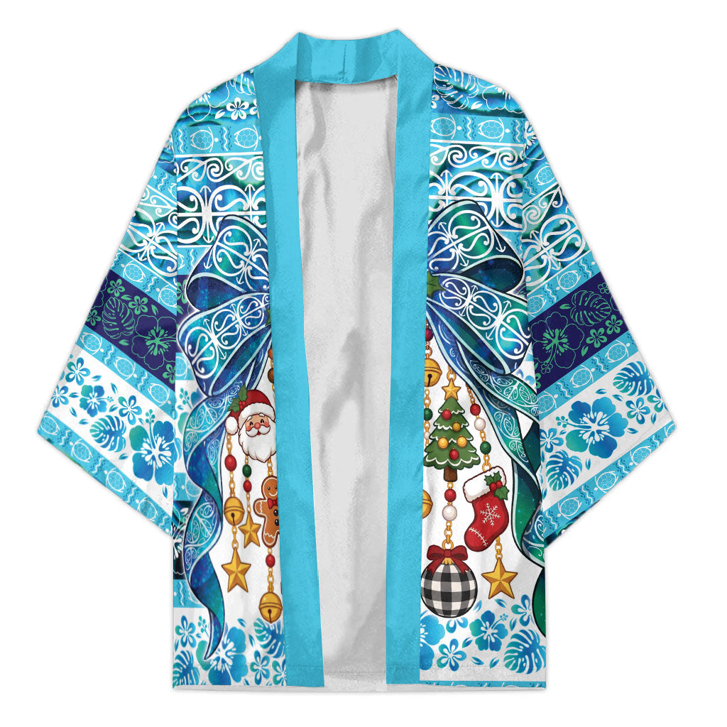 New Zealand Kowhai Ngutukaka Christmas Bow Kimono Meri Kirihimete