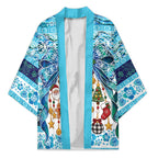 New Zealand Kowhai Ngutukaka Christmas Bow Kimono Meri Kirihimete