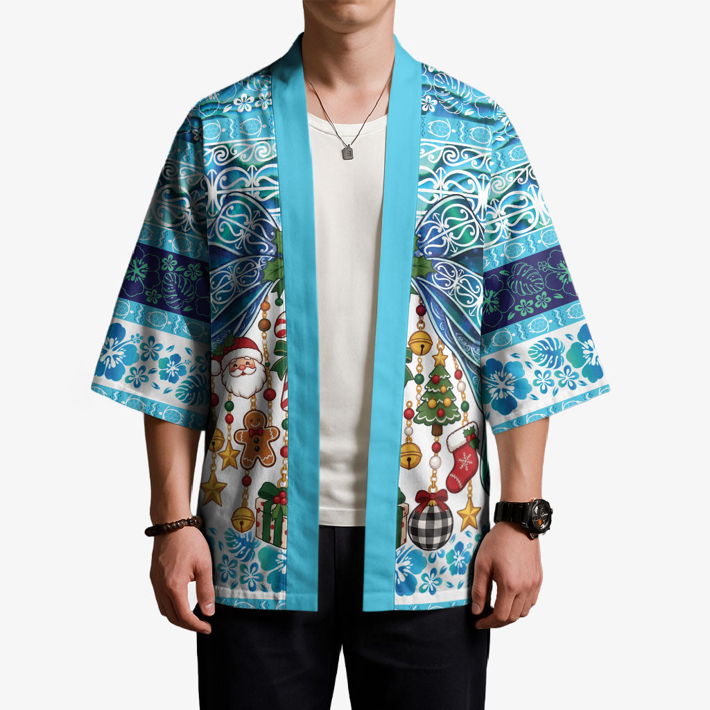 New Zealand Kowhai Ngutukaka Christmas Bow Kimono Meri Kirihimete