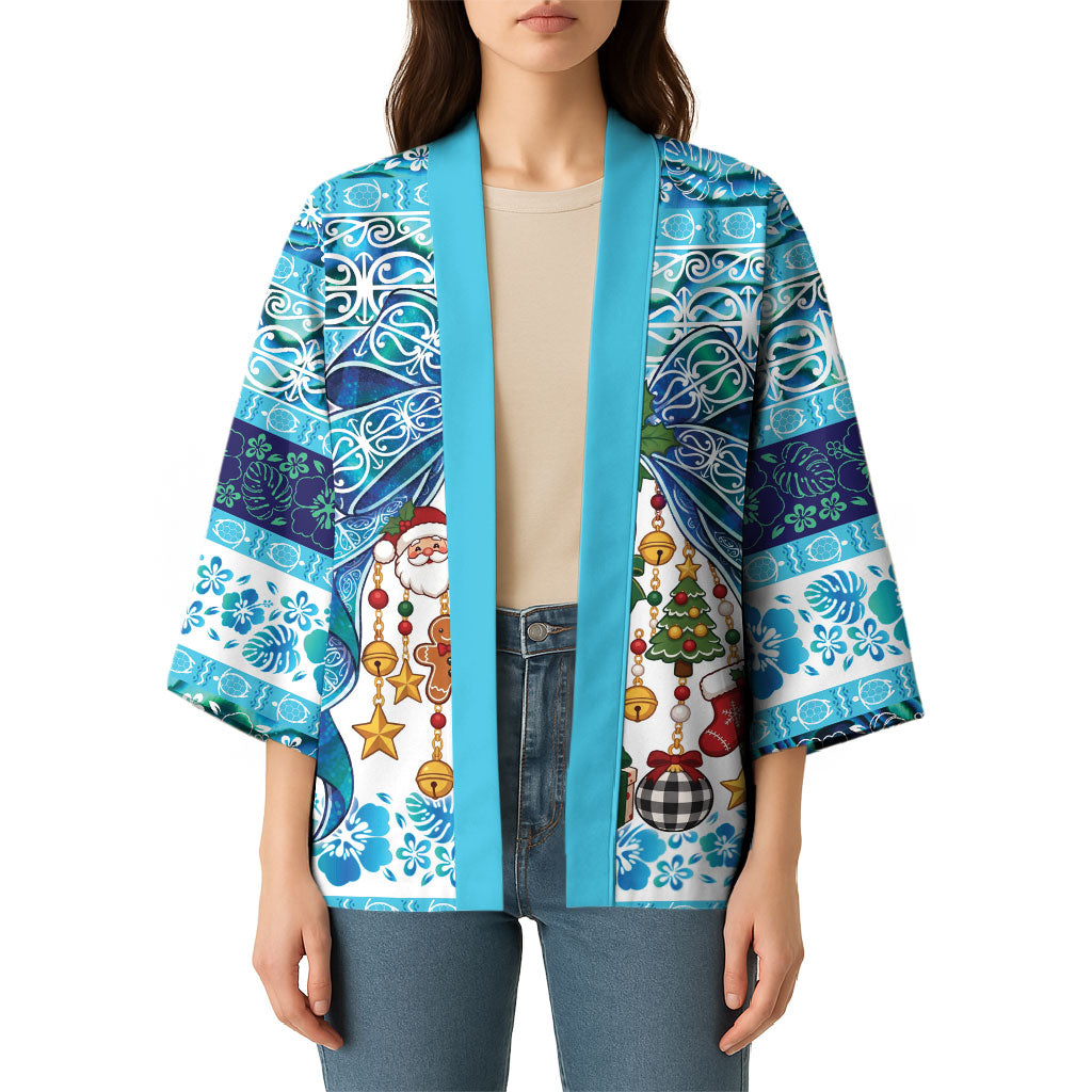 New Zealand Kowhai Ngutukaka Christmas Bow Kimono Meri Kirihimete