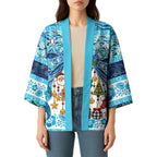 New Zealand Kowhai Ngutukaka Christmas Bow Kimono Meri Kirihimete