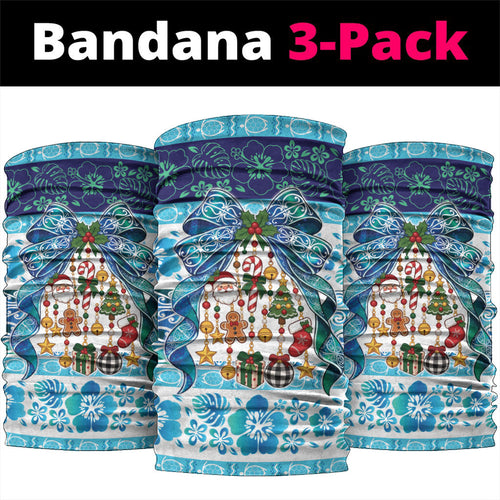 New Zealand Kowhai Ngutukaka Christmas Bow Neck Gaiter Meri Kirihimete