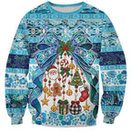 New Zealand Kowhai Ngutukaka Christmas Bow Sweatshirt Meri Kirihimete