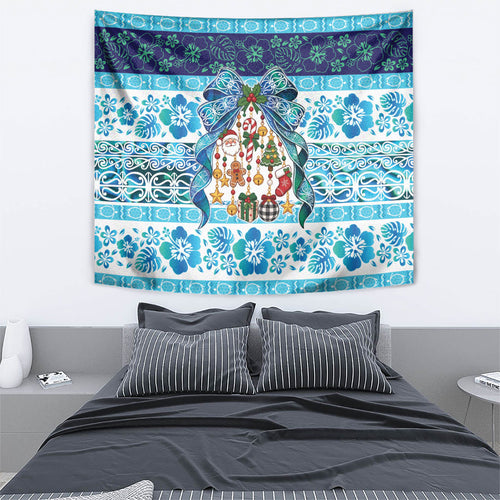 New Zealand Kowhai Ngutukaka Christmas Bow Tapestry Meri Kirihimete