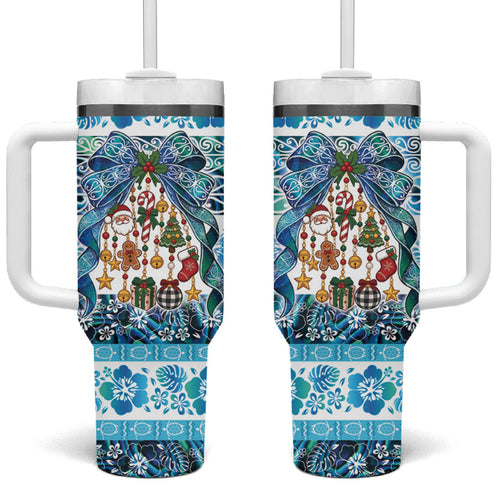 New Zealand Kowhai Ngutukaka Christmas Bow Tumbler With Handle Meri Kirihimete