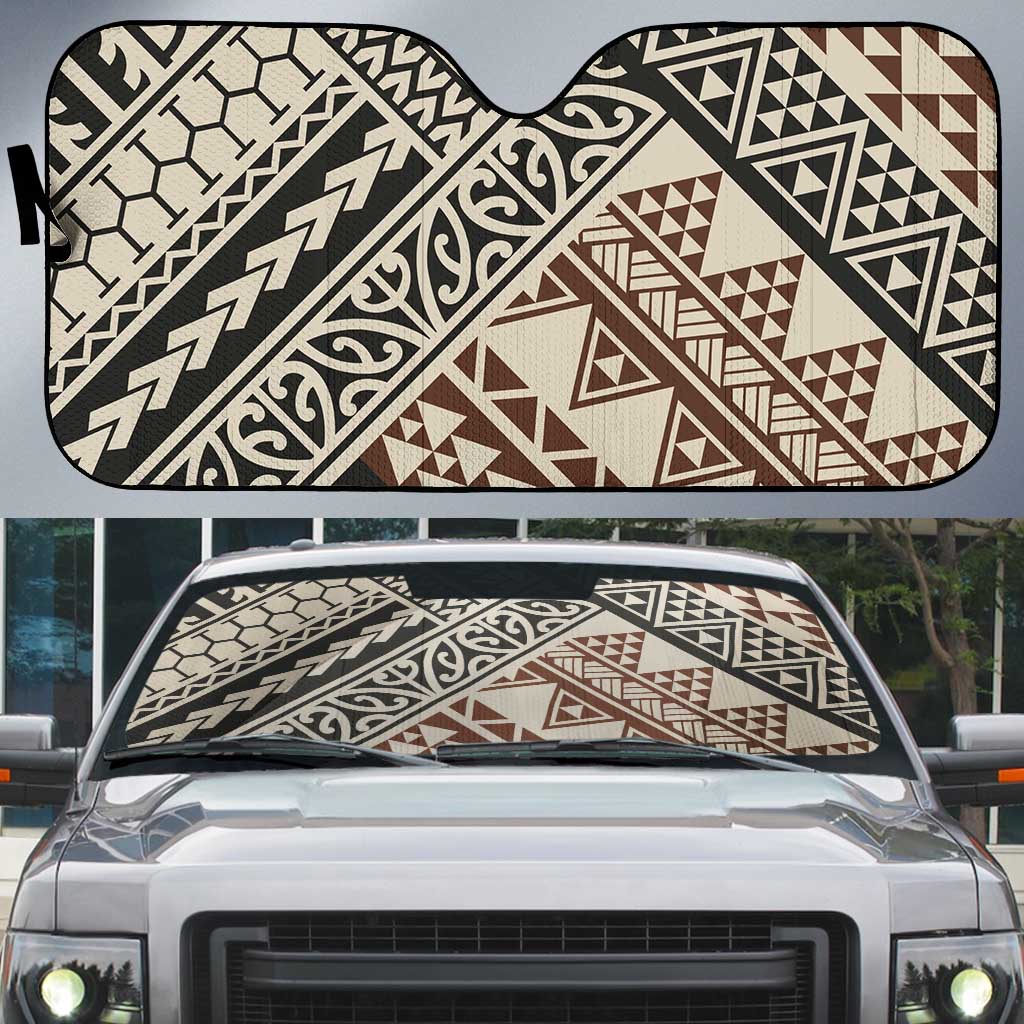 Niho Taniwha Kowhaiwhai Auto Sun Shade - Aussie Hoodie