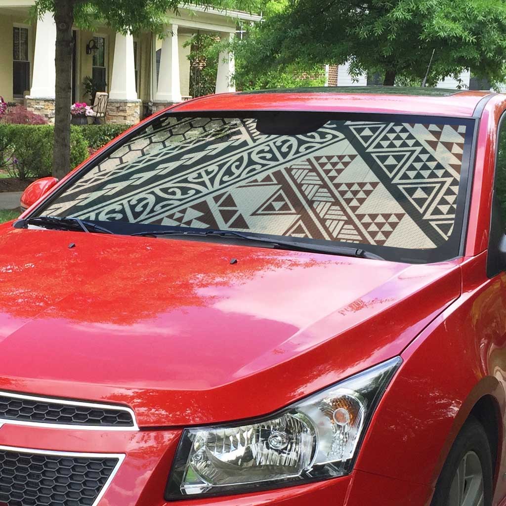Niho Taniwha Kowhaiwhai Auto Sun Shade - Aussie Hoodie