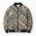 Niho Taniwha Kowhaiwhai Bomber Puffer Jacket - Aussie Hoodie