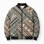 Niho Taniwha Kowhaiwhai Bomber Puffer Jacket - Aussie Hoodie