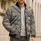 Niho Taniwha Kowhaiwhai Bomber Puffer Jacket - Aussie Hoodie