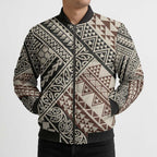 Niho Taniwha Kowhaiwhai Bomber Puffer Jacket - Aussie Hoodie