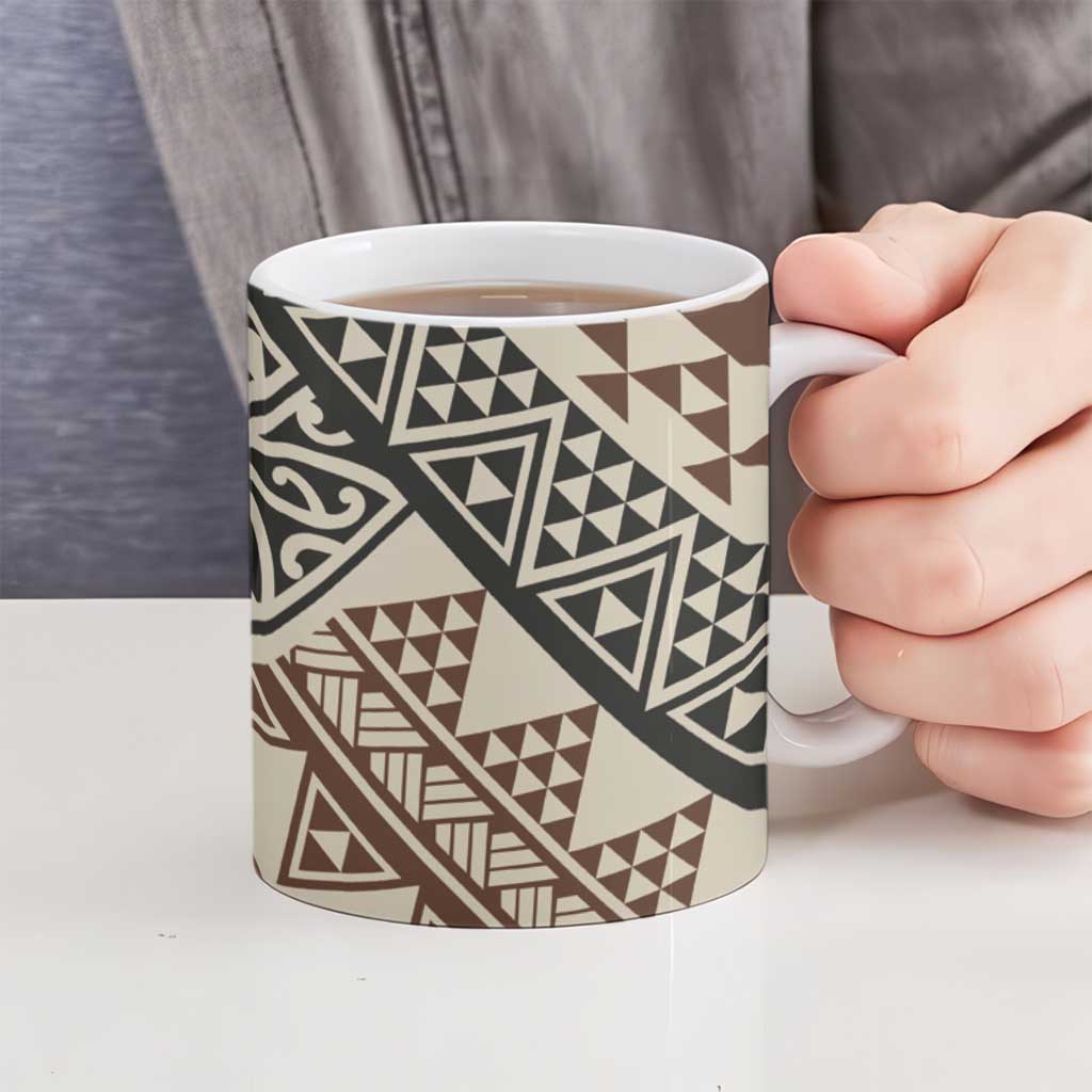 Niho Taniwha Kowhaiwhai Ceramic Mug - Aussie Hoodie