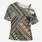 Niho Taniwha Kowhaiwhai Cross Shoulder Shirt - Aussie Hoodie