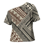 Niho Taniwha Kowhaiwhai Cross Shoulder Shirt - Aussie Hoodie