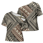 Niho Taniwha Kowhaiwhai Cross Shoulder Shirt - Aussie Hoodie