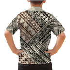 Niho Taniwha Kowhaiwhai Family Matching Mermaid Dress and Hawaiian Shirt