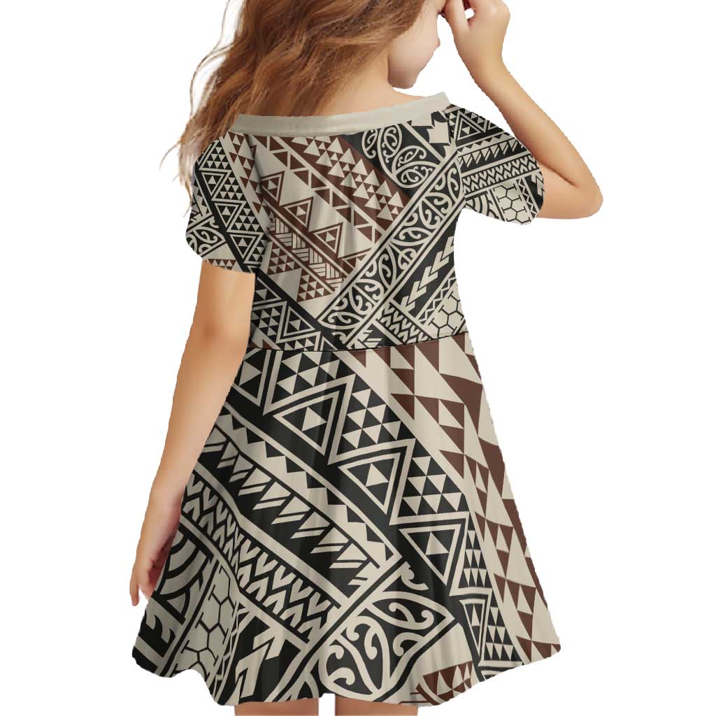 Niho Taniwha Kowhaiwhai Family Matching Off Shoulder Maxi Dress and Hawaiian Shirt