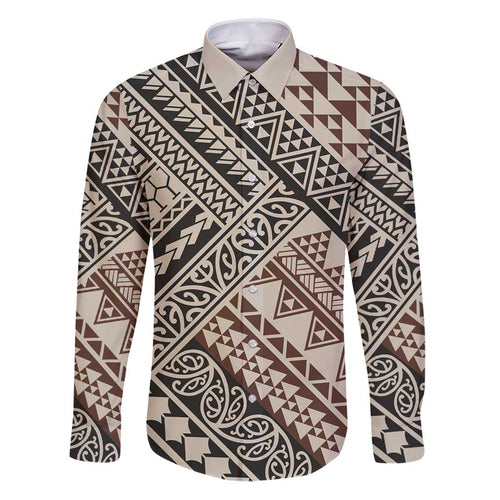Niho Taniwha Kowhaiwhai Family Matching Puletasi and Hawaiian Shirt