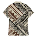 Niho Taniwha Kowhaiwhai Family Matching Short Sleeve Bodycon Dress and Hawaiian Shirt
