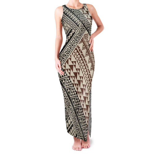 Niho Taniwha Kowhaiwhai Family Matching Tank Maxi Dress and Hawaiian Shirt