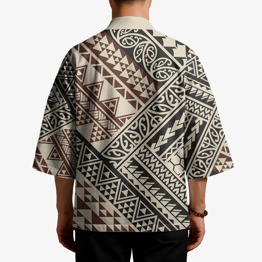 Niho Taniwha Kowhaiwhai Kimono - Aussie Hoodie