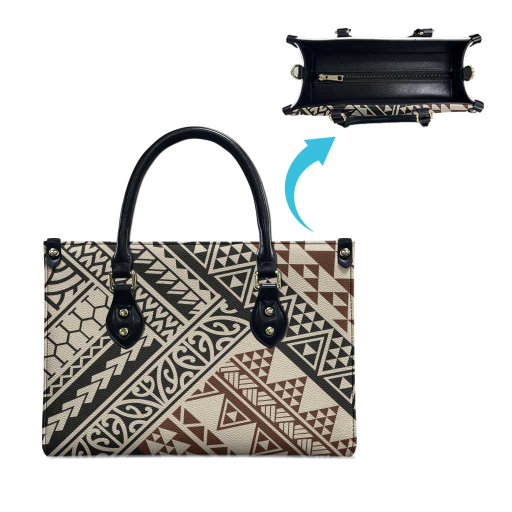 Niho Taniwha Kowhaiwhai Leather Bag - Aussie Hoodie