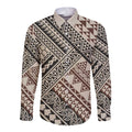 Niho Taniwha Kowhaiwhai Long Sleeve Button Shirt