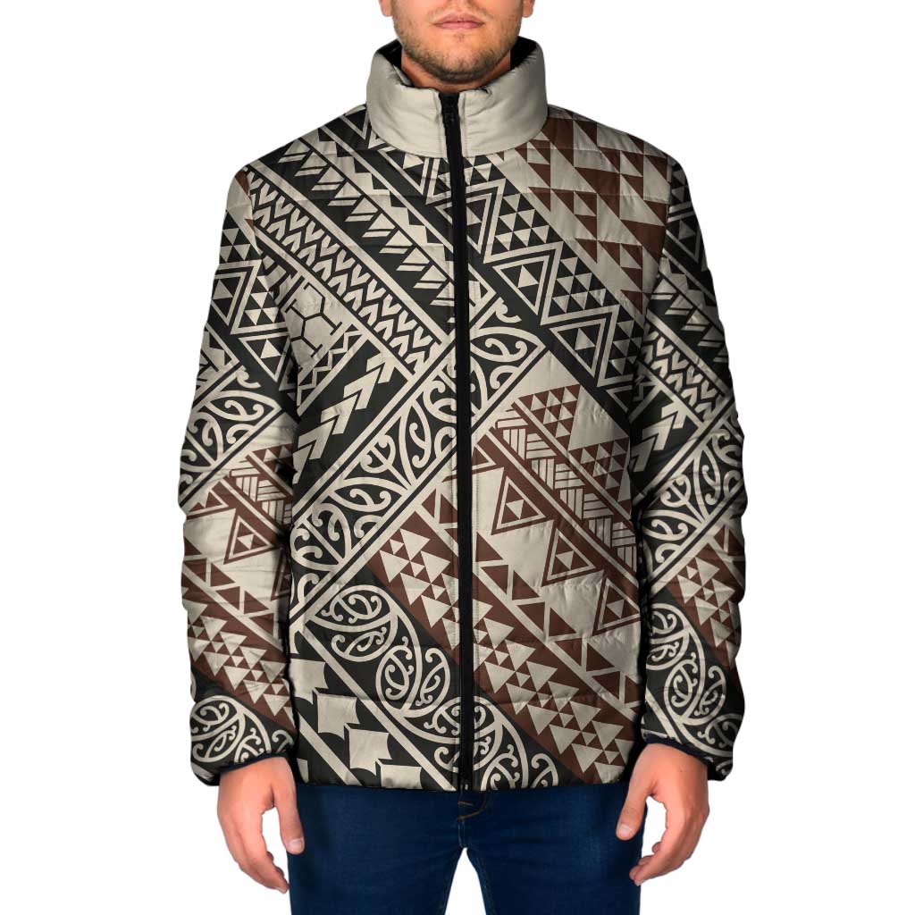 Niho Taniwha Kowhaiwhai Padded Jacket - Aussie Hoodie
