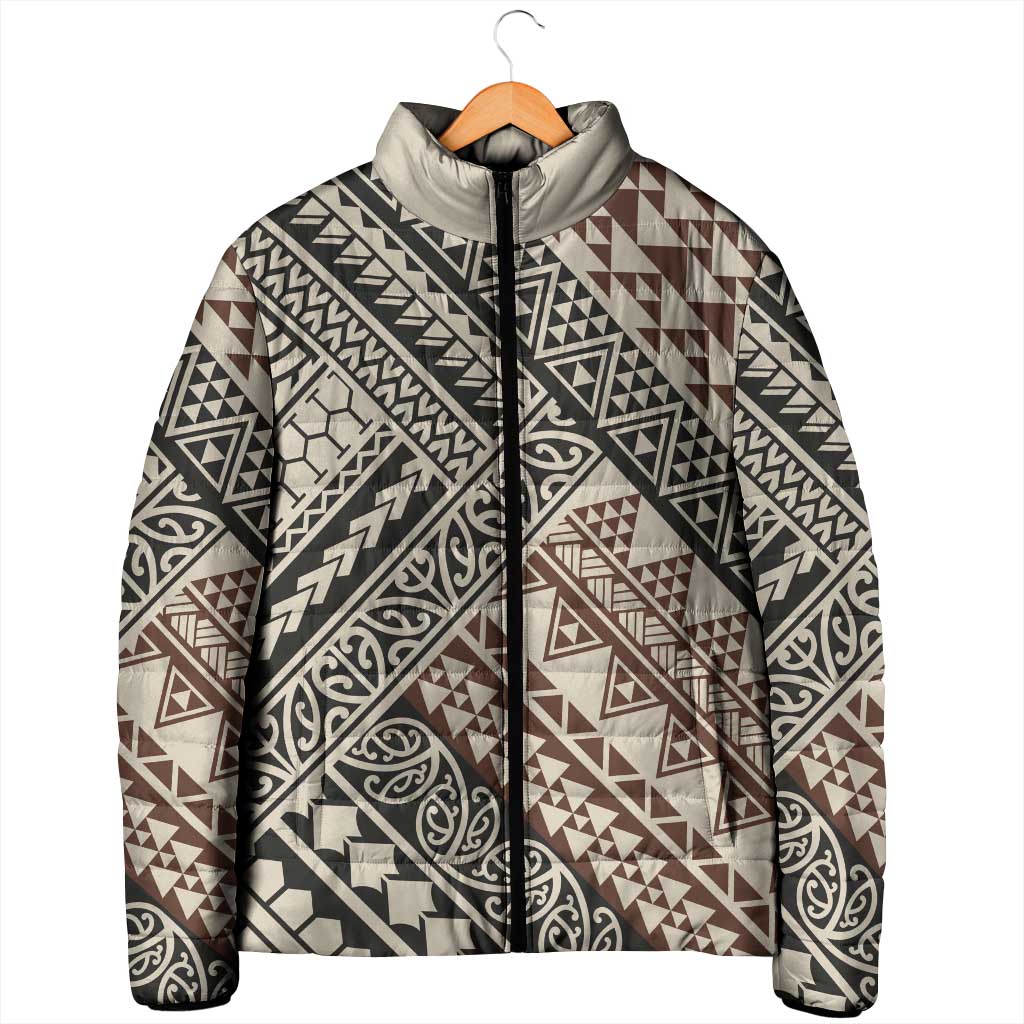 Niho Taniwha Kowhaiwhai Padded Jacket - Aussie Hoodie