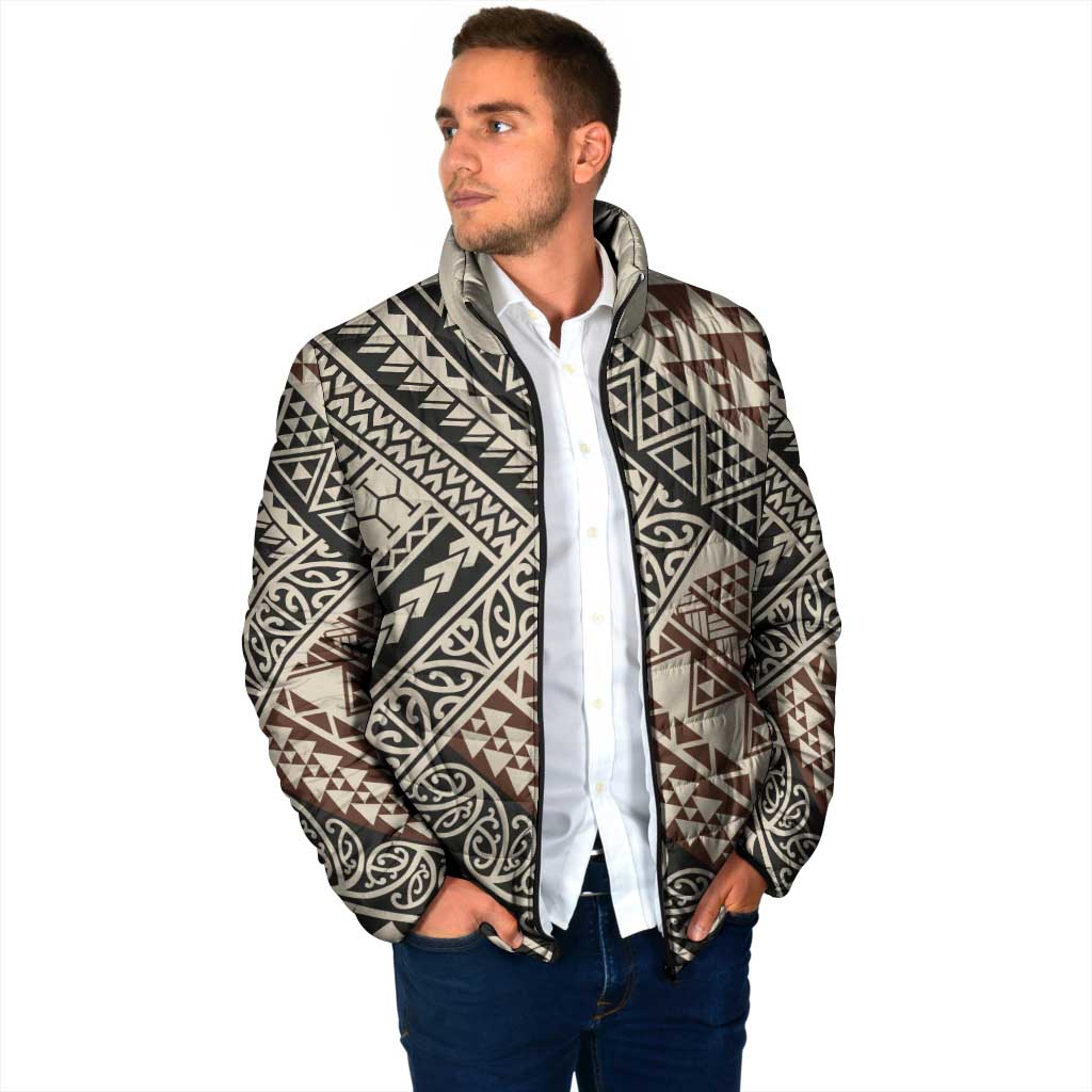 Niho Taniwha Kowhaiwhai Padded Jacket - Aussie Hoodie