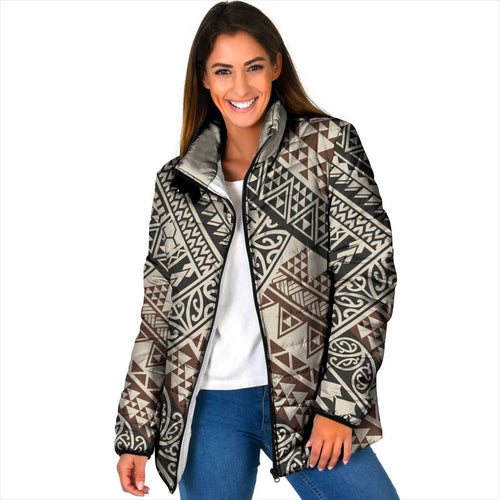 Niho Taniwha Kowhaiwhai Padded Jacket - Aussie Hoodie