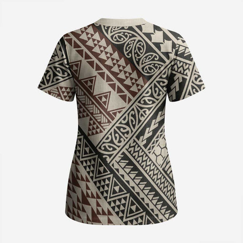 Niho Taniwha Kowhaiwhai Scrub Top - Aussie Hoodie