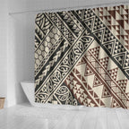 Niho Taniwha Kowhaiwhai Shower Curtain